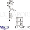 Grohe Eurosmart Single-Lever Sink Mixer Spares